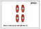 Whispbar Red 2 Lobe Knob with M6 Nut x 4 YSP021