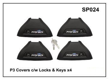 Whispbar P3 Covers c/w Locks & Keys x 4 YSP024