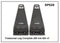 Whispbar Tradesman Leg Complete 28cm Blk x 2 YSP029