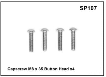 Whispbar Capscrew Button Head M8 x 35 YSP107