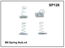 Prorack M8 Spring Nuts x 4 YSP126