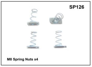 Prorack M8 Spring Nuts x 4 YSP126