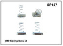 Prorack M10 Spring Nuts x 4 YSP127