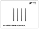 Prorack-Whispbar Grub Screw SS M8 x 70mm x 4 SP172