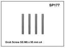 Prorack-Whispbar Grub Screw SS M8 x 95mm x 4 SP177