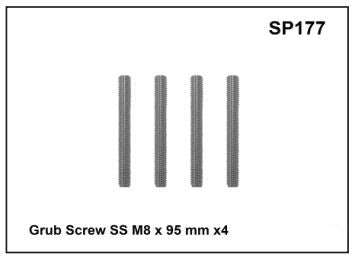Prorack-Whispbar Grub Screw SS M8 x 95mm x 4 SP177
