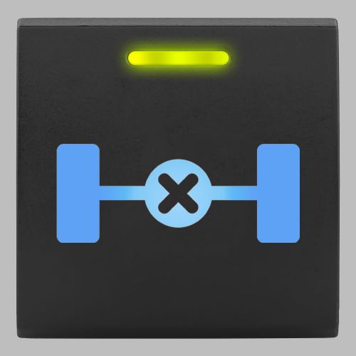 Stedi Square Type Push Switch - Rear Diff Lock SQUARE-TOY-REAR-DIFF