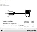 Stedi Motorcycle LED Light Switch Handlebar Mount ST-MB-SWITCH