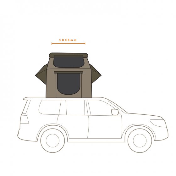Darche Intrepidor 2 Medium Roof Top Tent (T050801515C)