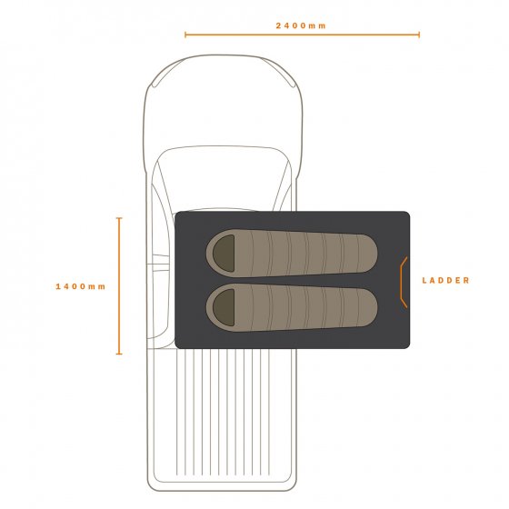Darche Panorama Small Roof Top Tent (T050801606C)