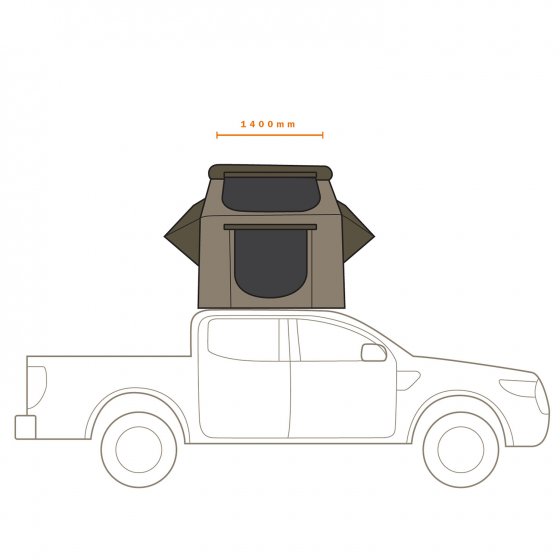 Darche Panorama Small Roof Top Tent (T050801606C)