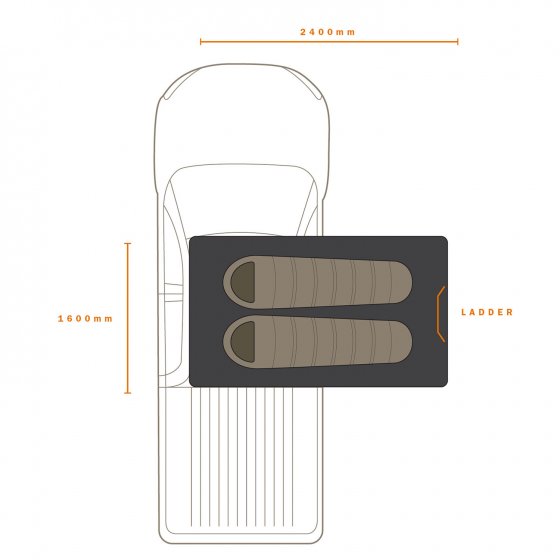 Darche Panorama Medium Roof Top Tent (T050801606D)