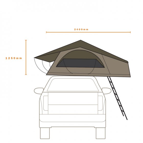Darche Panorama Medium Roof Top Tent (T050801606D)