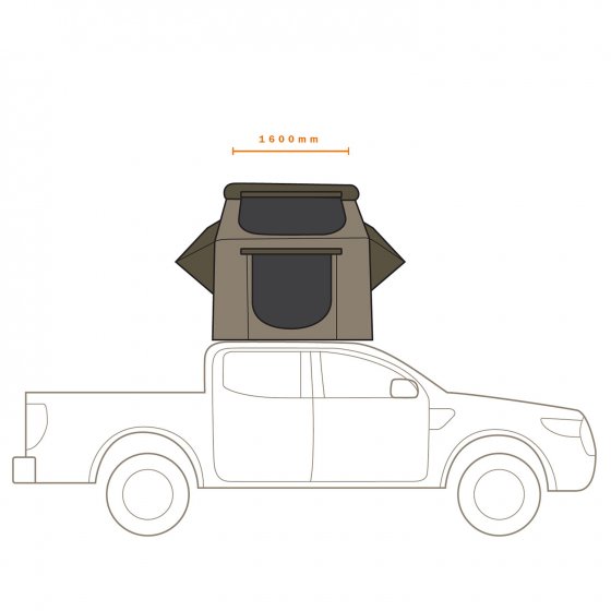 Darche Panorama Medium Roof Top Tent (T050801606D)