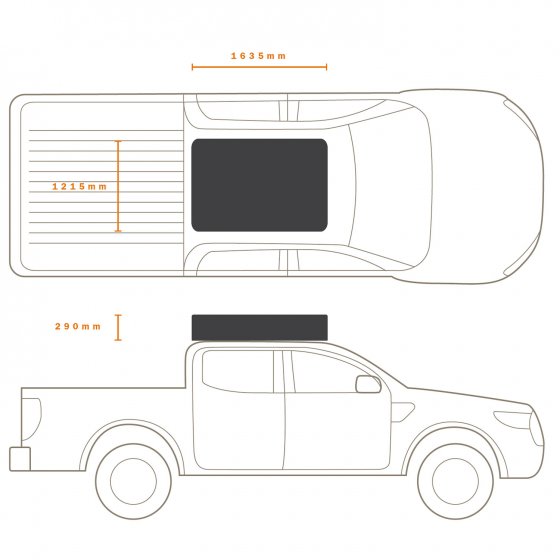Darche Panorama Medium Roof Top Tent (T050801606D)