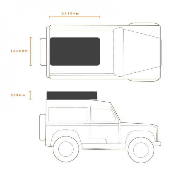 Darche Basecamp 2200 Roof Top Tent (T050801636)