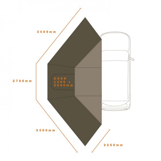 Darche Eclipse 180 Wall (T050801744A)