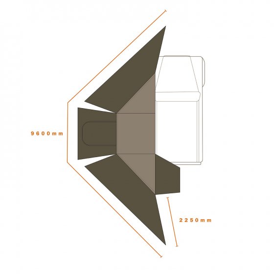 Darche Eclipse 180r Compact Wall Set (T050801744D)