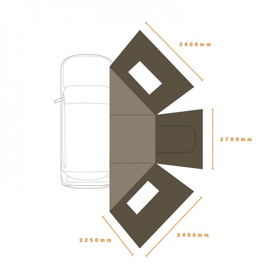 Darche Eclipse 180 Wall Pvc Window (T050801744PV)