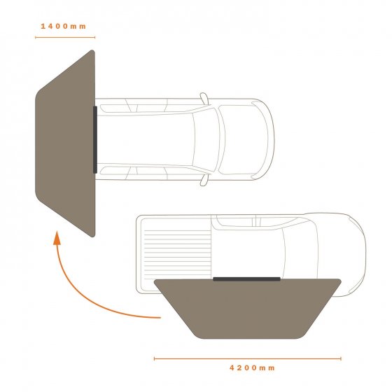 Darche Eclipse 180 Versatile Awning (T050801744V)