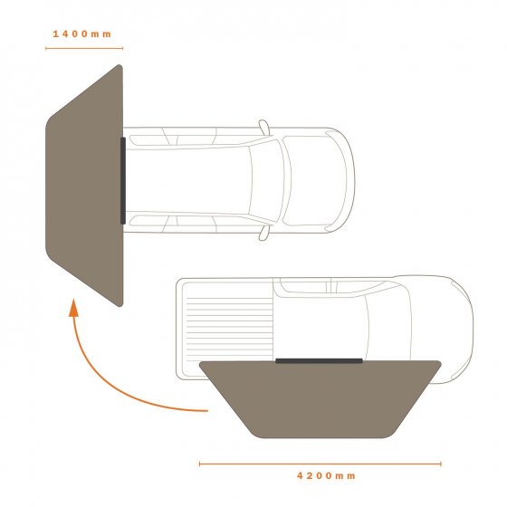 Darche Eclipse 180 Versatile Awning T050801744V