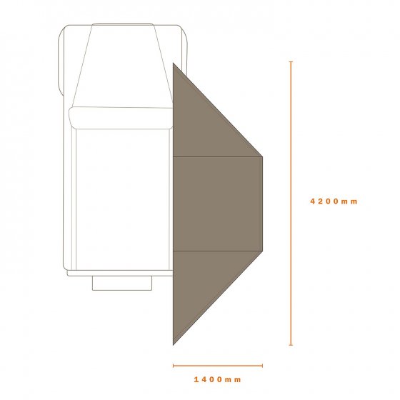 Darche Eclipse 180 Versatile Awning T050801744V