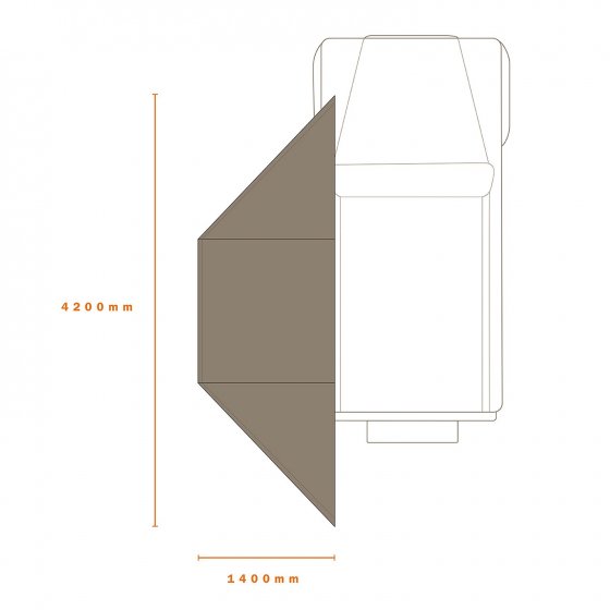 Darche Eclipse 180 Versatile Awning T050801744V