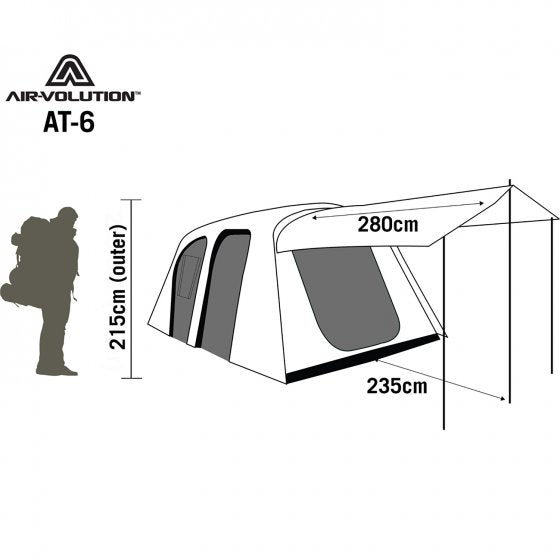 Darche Air Volution At-6 Tent New T050801816