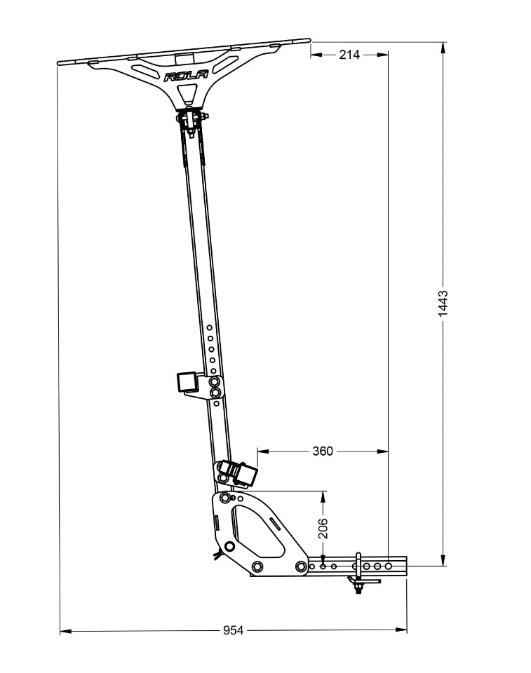Rola Vertical Bike Rack - 5 Bike Carrier VBR5